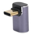 thumbnail image 4 of Adaptateur Type C Angle Droit, 40GB 100W Type C Femelle vers Mâle Adaptateur Angle Droit Haute Résolution Transmission Haute Vitesse pour Appareils Type C Femelle vers Type C Mâle 40G Droit, 4 of 8