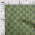 thumbnail image 1 of oneOone Silk Tabby Fabric Leaves & Geometric Block Decor Fabric Printed BTY 42 Inch Wide, 1 of 4