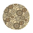 thumbnail image 1 of DOLITY Nappe de Jardin Rétro Élastique Nappe de Jardin Ronde pour table Ronde Ovale F 1.2M, 1 of 9