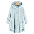 thumbnail image 2 of LSLJS Womens Oversized Hoodies Sweatshirts Fuzzy Fleece Pullover Outerwear Loose Cardigan Wool Coat Winter Jacket, 2 of 3
