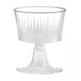 thumbnail image 2 of Leodye Disposable Plastic Ice Cream Dessert Cup Pudding Jelly Transparent Striped Goblet for for Home, Kitchen， bathroom, 2 of 6