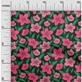 thumbnail image 2 of oneOone Tissu en Velours Rose Floral pour Robe Tissu Imprimé au Mètre 58 Pouces de Large, 2 of 4