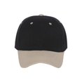 thumbnail image 2 of Two-Tone   Adjustable Baseball Cap, Black Khaki, 2 of 2