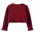 thumbnail image 4 of Dealovy Baby Girls Clothes Toddler Long Sleeve Cardigans Spring Summer Knitted Casual Shrug Cropped Tops, 4 of 6