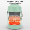 thumbnail image 4 of Mini Portable Electric Pot, 500W Stainless Steel Cooker Travel Camping Cooking, 4 of 7