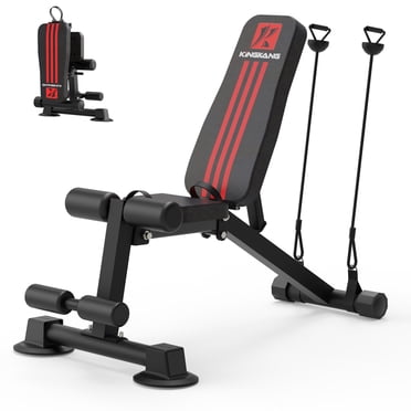 K Kingkang Banc de Musculation Réglable Utilitaire pour Entraînement à la Maison, Banc Pliable à Inclinaison et Déclin pour Entraînement Complet du Corps 660 Lb