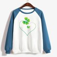 thumbnail image 4 of QIPOPIQ T-Shirts à Manches Longues à Col Rond pour Femmes T-Shirts de la Saint-Patrick T-Shirts Amples pour Dames T-Shirt Imprimé Trèfle T-Shirt Vert Porte-Bonheur Haut T-Shirt à Col Rond T-Shirts de la Saint-Patrick Offres, 4 of 4