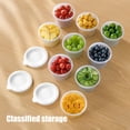 thumbnail image 4 of Contenant de Rangement Alimentaire en Plastique avec Couvercle Boîte Bento pour Préparation de Repas pour l'Organisation du Réfrigérateur 1 Unité, 4 of 6
