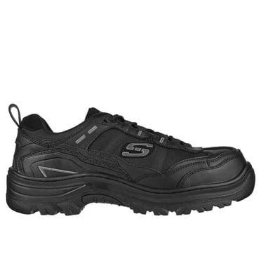 SKECHERS WORK Men's Burgin - Sawda Composite Toe Work Shoe Black - 200088-BLK