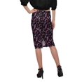thumbnail image 3 of Moomaya Jupe en Poly Spandex Jupe Crayon Imprimée Grande Taille Tenue d'Été Vêtements, 3 of 6