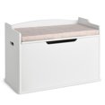 thumbnail image 1 of Costway Wooden Toy Box Kids Storage Chest Lift Top Bench Seat W/ Cushion & Safety Hinge, 1 of 10