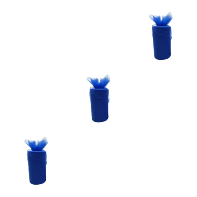relayinert Polyester Wedding Party Decorations Easy To And Clean Tulle Coil Durable And Reliable Roll Tulle royal blue 3Set