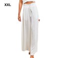 thumbnail image 2 of maskred Flowy Pantalons pour les Jambes pour les Femmes - en Plus de Toute Garde-Robe Pantalons Flowy Style Mince Blanc, 1 2XL, 2 of 6