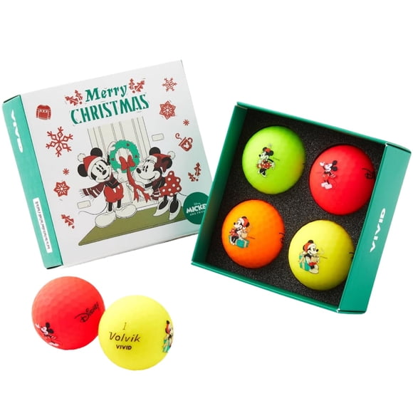 Volvik Vivid Holiday Golf Ball Gift Sets (4 Pack) (Christmas)