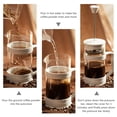 thumbnail image 4 of 800ml Glass Coffee Maker Pot Tea Pot Carafe with Filter Great Coffee Lover Gift, 4 of 8