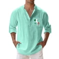 thumbnail image 2 of Shirt Top down Graphic T Shirt Men Mesh Sleeve Shirt Microfiber Tee Shirts for Men Printed Sleeve Long Sleeve Lightweight Shirt Men Mens Short Sleeve Crotch Shirt Button down Romper Button Romper Men', 2 of 3