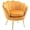 Yellow, variant on HOMCOM Modern Accent Chair Velvet Fabric Leisure Club Chair with Gold Legs