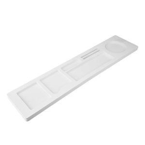 Desktop Organizer Rack Office Supply Holder Computer Desk Tray Shelf Over Keyboard(54*11*9.5cm)