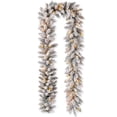 thumbnail image 1 of B Flocked Pine And Holly Berry Decorative Vines 8.85 Feet Length For Christmas Tree And Home Holiday Decor, 1 of 5