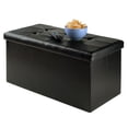thumbnail image 3 of Winsome Ashford Faux Leather Ottoman with Storage, 3 of 5