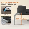 thumbnail image 4 of PawHut Elevated Dog Bed, Portable Raised Dog Cot with Breathable Mesh, 4 of 10