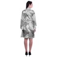 thumbnail image 4 of Moomaya Printed Womens Kimono Sleeve Robes Satin Silk Getting Ready Bridal Robe Coverup, 4 of 7