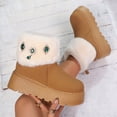thumbnail image 1 of Roncen Women's Winter Snow Boots with Rhinestone Decorations - Thick Platform Plus Size Fur Trimmed Warm Boots for Cold Weather, Comfortable Elevated Slip-Resistant Casual Shoes with Fluffy Lining, 1 of 8