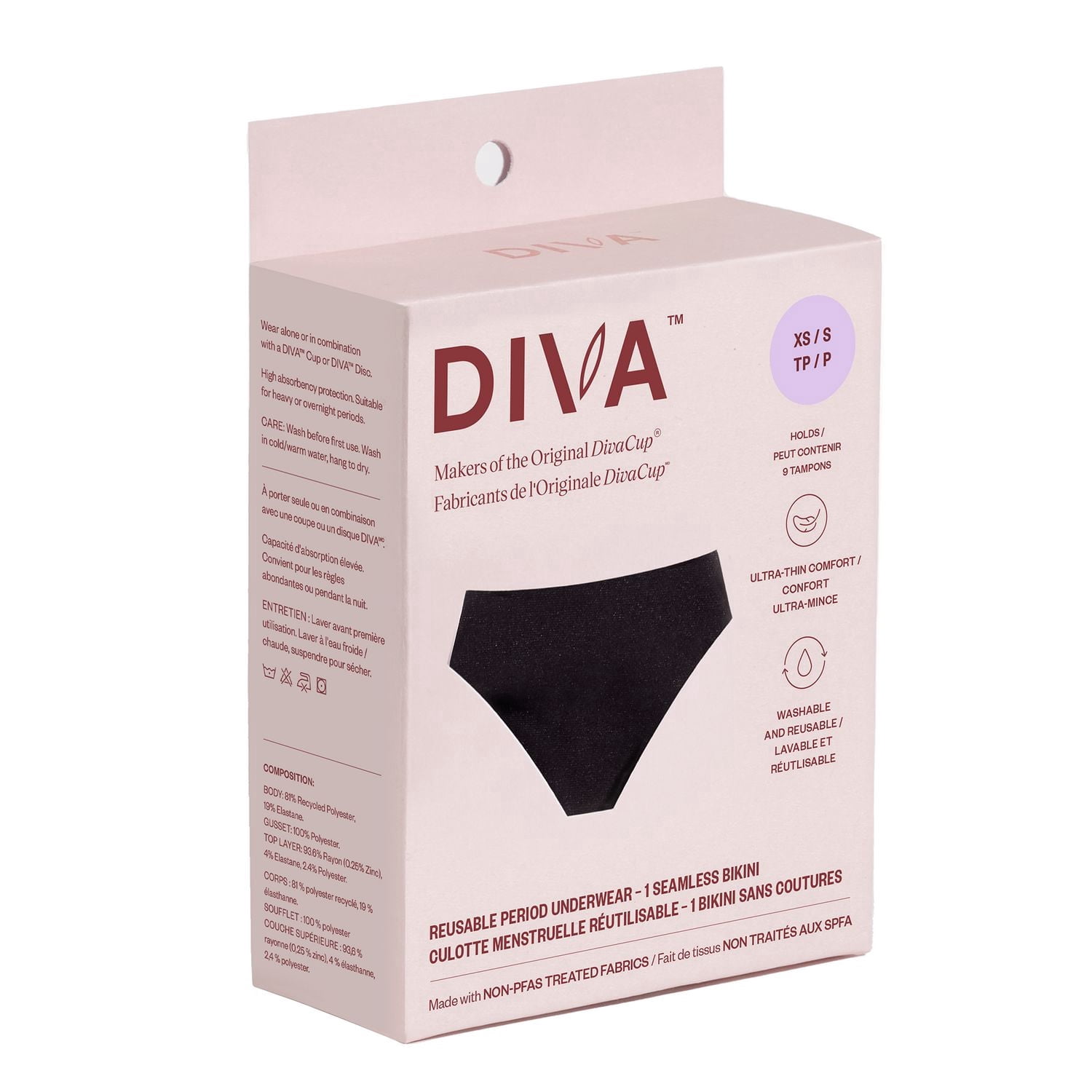 Culotte menstruelle réutilisable DIVA 🅪 XP-P Ultra-Mince