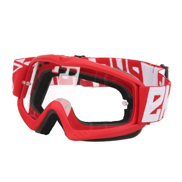 Motocross Goggles, TPU Frame Falling Resistant Motorbike Goggles Adjustable For Climbing 8060 Red Frame