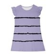 thumbnail image 4 of Économies d'Été! Robe d'Été pour Enfants, Robes Décontractées pour Filles en Solde, Robe d'Été à Manches à Volants pour Filles 4-14T, 4 of 5
