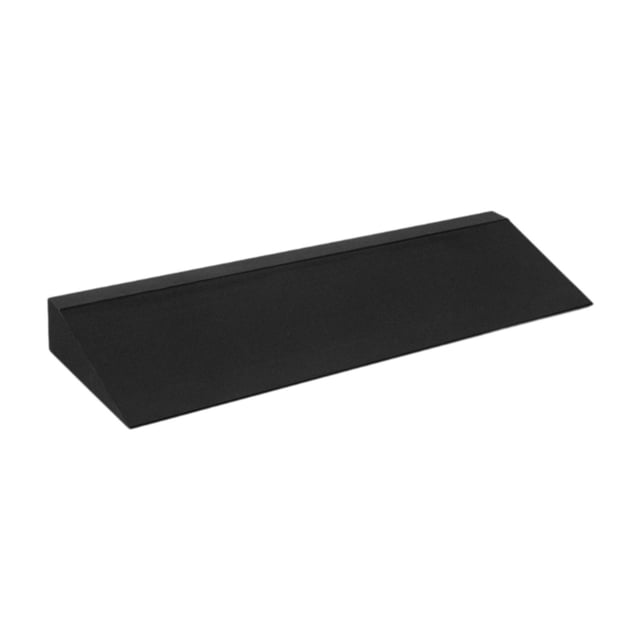 Lipstore Wedge Block EVA Slant Board for Balancing Practice Pilates Tight Calves Black. A black, lightweight EVA wedge block with a slanted design, measuring 49.5 cm x 15.5 cm x 5 cm (19.49 inches x 6.10 inches x 1.97 inches). Ideal for balancing practice, Pilates, calf stretches, and leg workouts. Compact and portable for use at home, in the gym, or during travel.