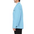 thumbnail image 3 of INSPIRE CHIC Inspired Men's Blazer One Button Notched Lapel Chest Pocket Front Flap Blazer M Light Blue, 3 of 6