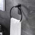 thumbnail image 2 of Brushed Towel Ring, Hand Towel Holder for Bathroom, Self Adhesive Hand Towel Rings for Bath, Kitchen, RV, No Drill Hole, 2 of 6