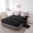 thumbnail image 3 of Erosebridal Modern Abstract Bedding Sets Full Size, Stripes Wave Comforter Sets with Sheets, Chic Geometric Reversible Bed Sheets Set, Breathable Room Decoration, 7pcs, 3 of 6