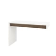 thumbnail image 1 of Nexera Liber-T Reversible Desk Panel, White And Walnut, 1 of 5