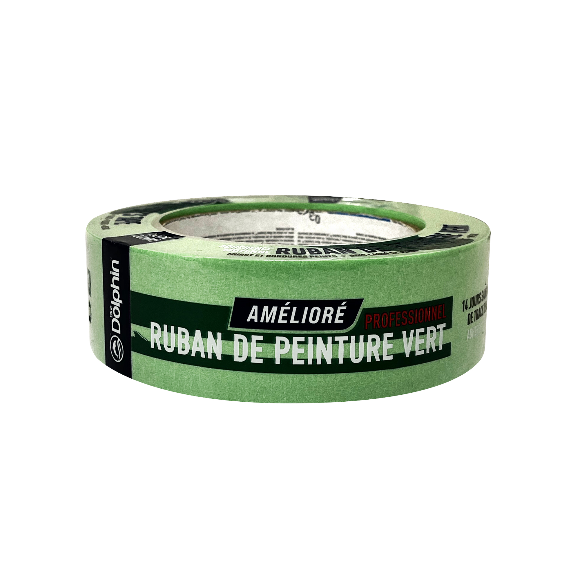 Blue Dolphin 14 Day Enhanced Green Painter's Tape 1.41" x 60yd (36mm x 54.8m)