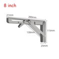 thumbnail image 2 of 8/10/12inch RV Folding Bracket Stainless Steel Triangle Storage Rack Fixed Brackets Campervan Motorhome RV Accessories ,Durable Material, 2 of 7