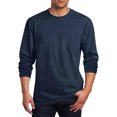 thumbnail image 1 of RXIRUCGD T-Shirt à Col Rond pour Hommes, Décontracté, Mode, Imprimé, Manches Courtes, Chandail, Bleu Marine, Taille : L, 1 of 4