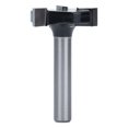 thumbnail image 1 of FLAMEEN Router Bit, 3 Edges T Shape Milling Cutter For CNC Routers Slotting For CNC Routers Hemming, 1 of 8