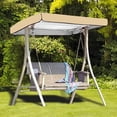 thumbnail image 4 of Replacement Shade Cover For 3 Seater Garden Swing Outdoor Patio Swing Seat Cover Durable Swing, 4 of 4