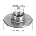 thumbnail image 2 of Unique Bargains M6 T-nuts, 12 Pack Carbon Steel Tee Nuts, Round Base Weld Nuts 6mm Height, 2 of 5