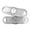 White | Impact Engraving, variant on MedicEngraved Stainless Steel Custom Medical Alert Bracelet - 5mm Figaro Link