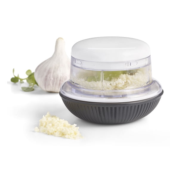 Starfrit Mini Hachoir à Base Rotative, Lames Doubles En Acier Inoxydable, Base Antidérapante, Ergonomique, Va Au Lave-Vaisselle, Idéal Pour Ail, Herbes, Noix