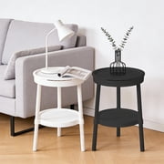 Sentmoon Nightstand Bedside Tables Modern Nightstand Modern Multifunctional Side Table Coffee Table with Drawer Storage Shelf Bedside Table Study Desk for Living Room Bedroom Office