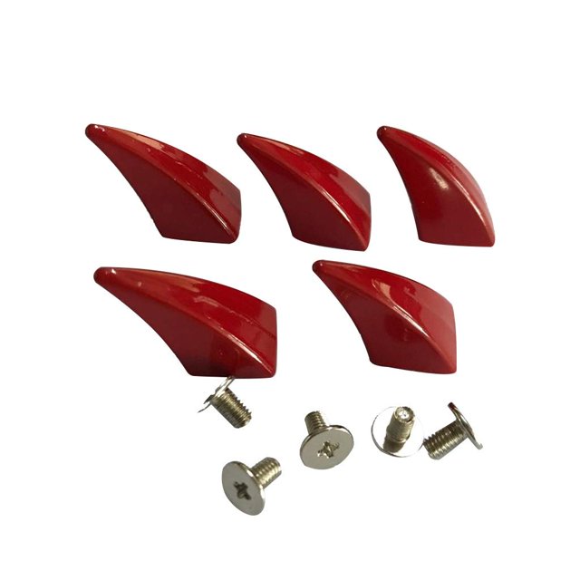 GUOOL 5 Pcs Clous de Forme Rivets pour Chapeau Sac Artisanat en Cuir Décoration Rouge