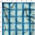 thumbnail image 3 of Soimoi Moss Georgette Fabric Check Check Printed Fabric 1 Yard 42 Inch Wide, 3 of 5