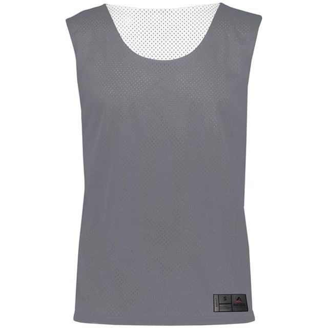 ASI 9718.R04.XS Youth Mesh Reversible Pinnie Top, Graphite & White - Extra Small