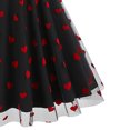 thumbnail image 3 of Liquidation Aujourd'hui Iumwxz Robe à Col Rond à Manches Courtes pour Femme Robe en Tulle Tunique à Fermeture Éclair Robe de Princesse Robes à Imprimé Cœur Robes d'Été Décontractées pour Femmes Robe Tendance pour les Vacances, 3 of 5