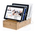 thumbnail image 3 of Prosumer's Choice Support de Station de Charge en Bambou Naturel pour Smartphones et Tablettes, 3 of 6