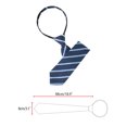 thumbnail image 2 of INSPIRE CHIC Cravate à Fermeture Éclair Ajustable pour Homme pour Tenue Décontractée Formelle Bleu Marine -1 18.9 Pouces X 3.2 Pouces, 2 of 4